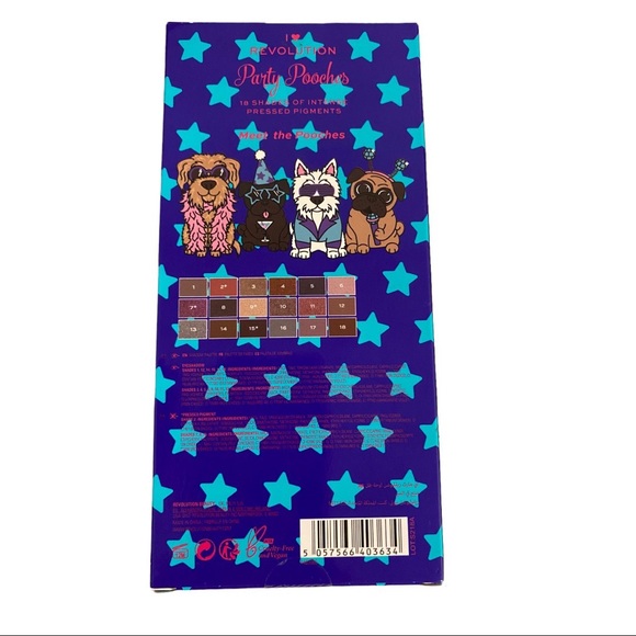 I heart ❤️ revolution Party Pooches Eyeshadow Glam palette NEW! - Picture 8 of 9
